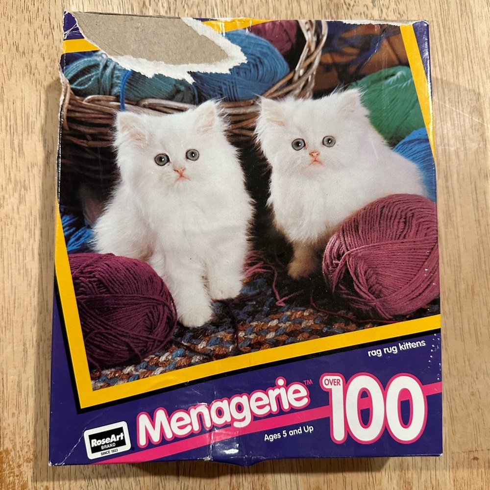 100 Piece Rag Rug Kittens Puzzle - Picture 2 of 2